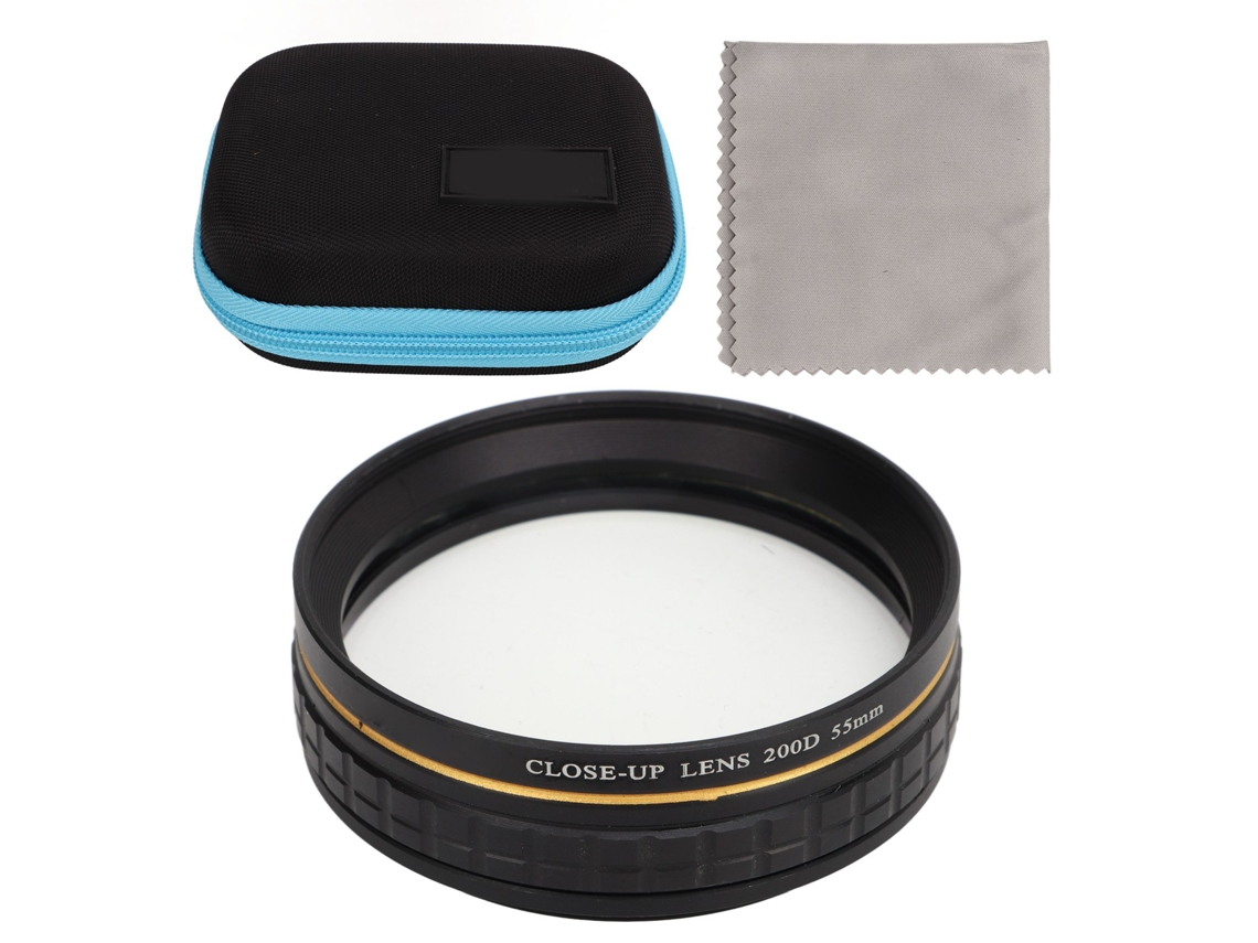 Close Up Lens Optical Glass Macro Close Up Filter For Shooting Flowers Jewelry Water Droplets 55mm LAXISCREED
