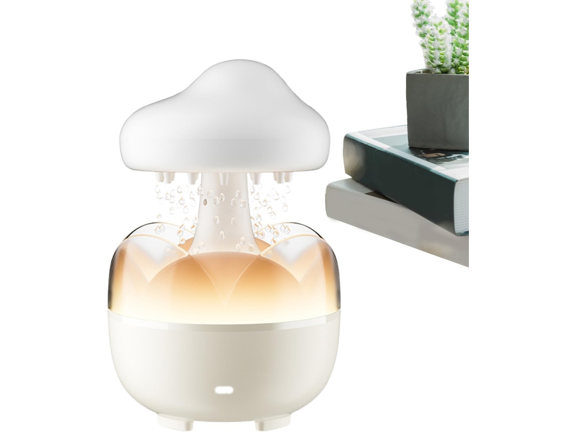 Umidificador Com Gotas De Chuva E Água, Nuvem Criativo Efeito Decoração Para Quarto