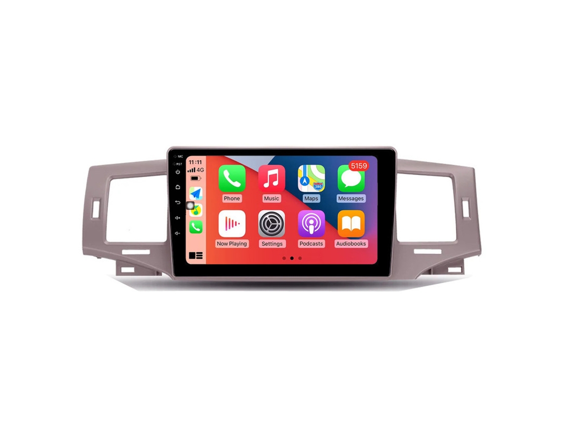 Auto Rádio Carro Bluetooth Autoradio 8GB RAM 128G ROM CarPlay Navegação GPS Ecrã Táctil RoverOne para Toyota Corolla 9 E120 2004-2006  