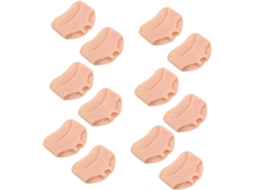 Baluue Conjunto De 6 Pares Protetores Silicone Para A Parte Frontal Do Pé, Com Absorção De Impacto E Na Cor Da Pele