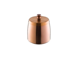 Bandeja De Cinzeiro Inox Grande Redonda Com Tampa Dourada Para Hotel Lar Auto Escritório Presente Empresarial Medium Cobre Clássico (com Tampa)