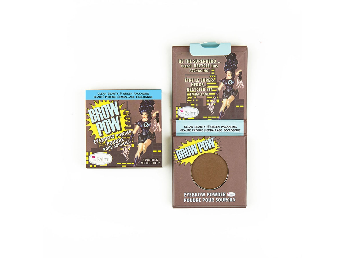 Brow Pow Light Brown Eyebrow Powder 1.2g Achieve Precise, Natural Brows The Balm