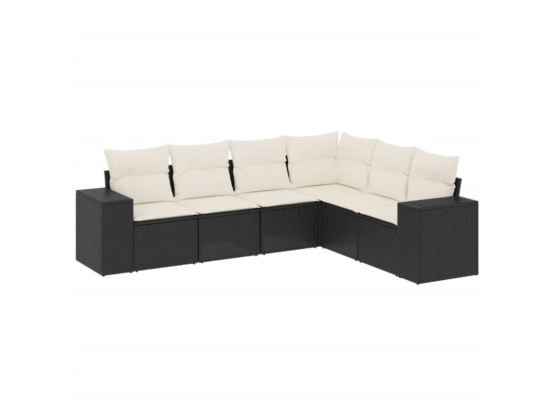 Garden Sofa Set, Garden Sofa Sets Vidaxl Preto Rattan / Vime (n/a)