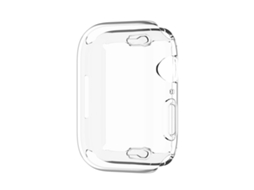 Capa Protetora Completa Halinuia Tpu Transparente Antichoque com Pelicula para Apple Watch Series 8/7 45mm, Transparente