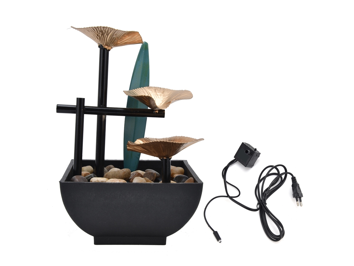 Ornamento Feng Shui Fonte Ferro Forjado Decoração Plugue Eu