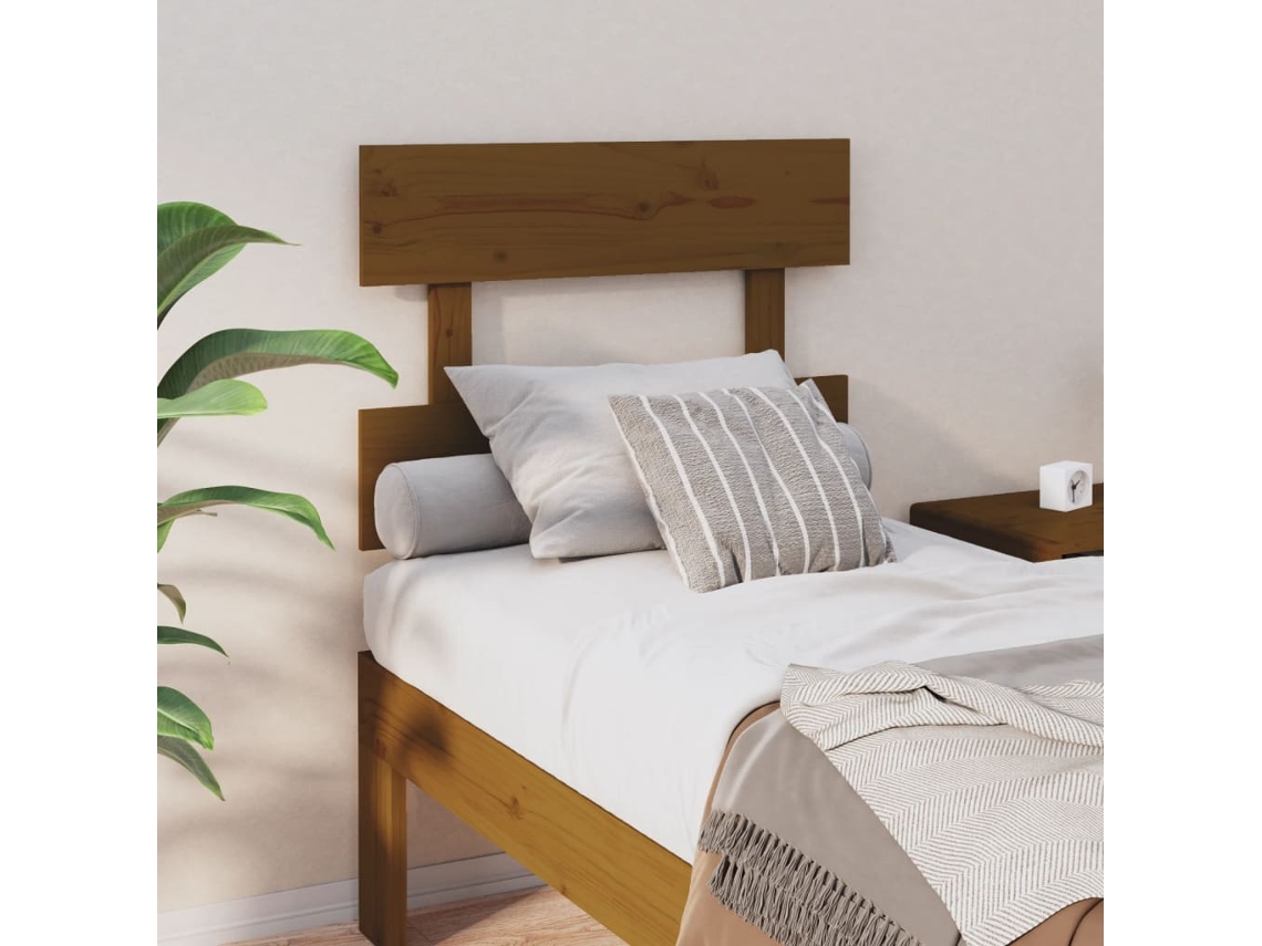 Cabecero 103,5x3x81 cm Pino Macizo Marrón Miel