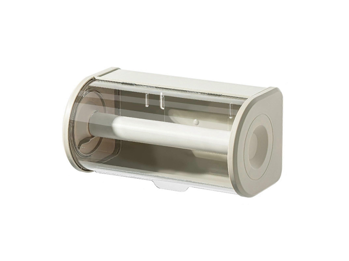 Suporte De Parede Para Papel Toalha Com Tampa Transparente À Prova De Poeira Para Armazenamento Na Cozinha E No Banheiro, Cor Damasco.