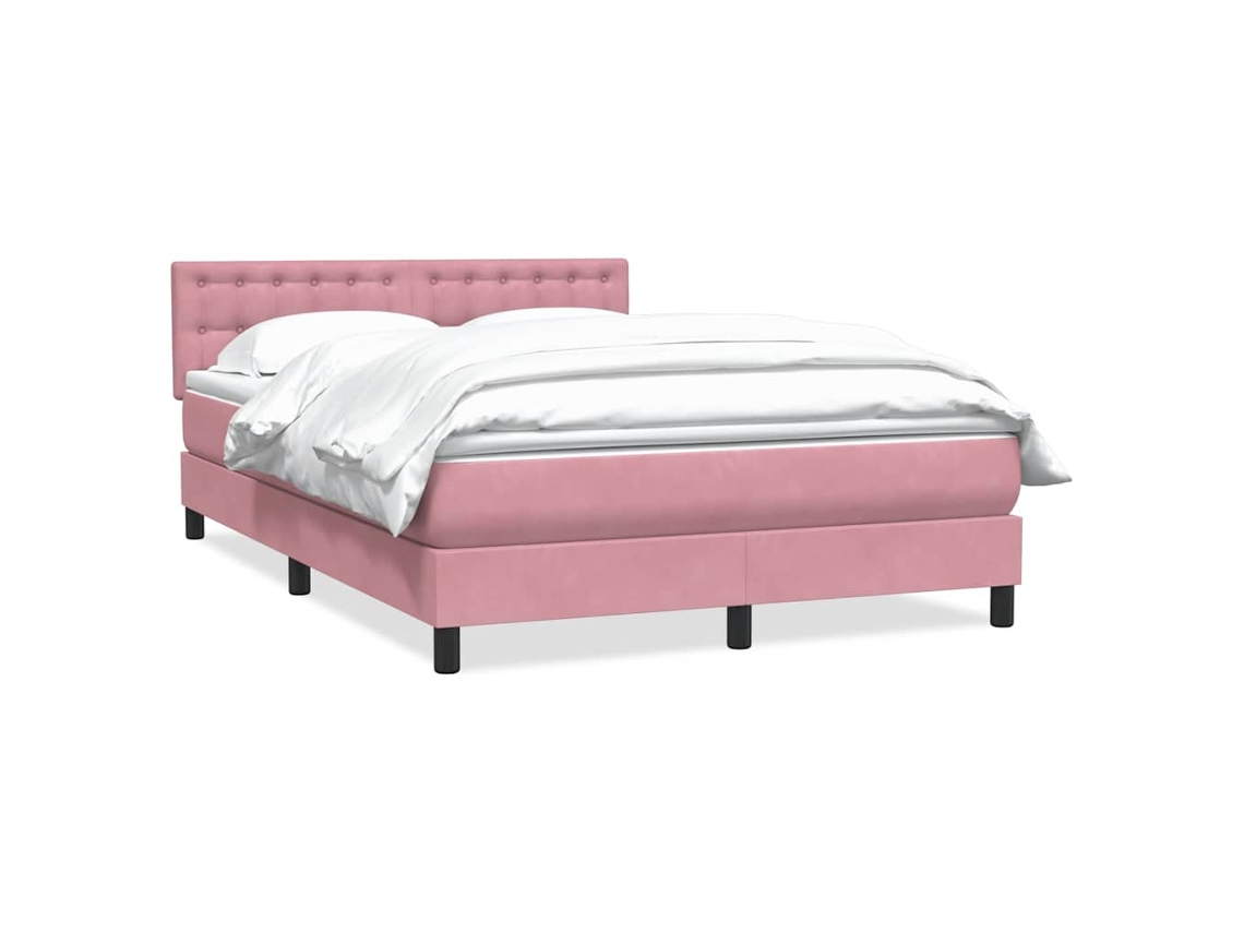 Box Spring Bed, Box Spring Beds Vidaxl Cor-de-rosa Veludo (160 X 220 Cm)