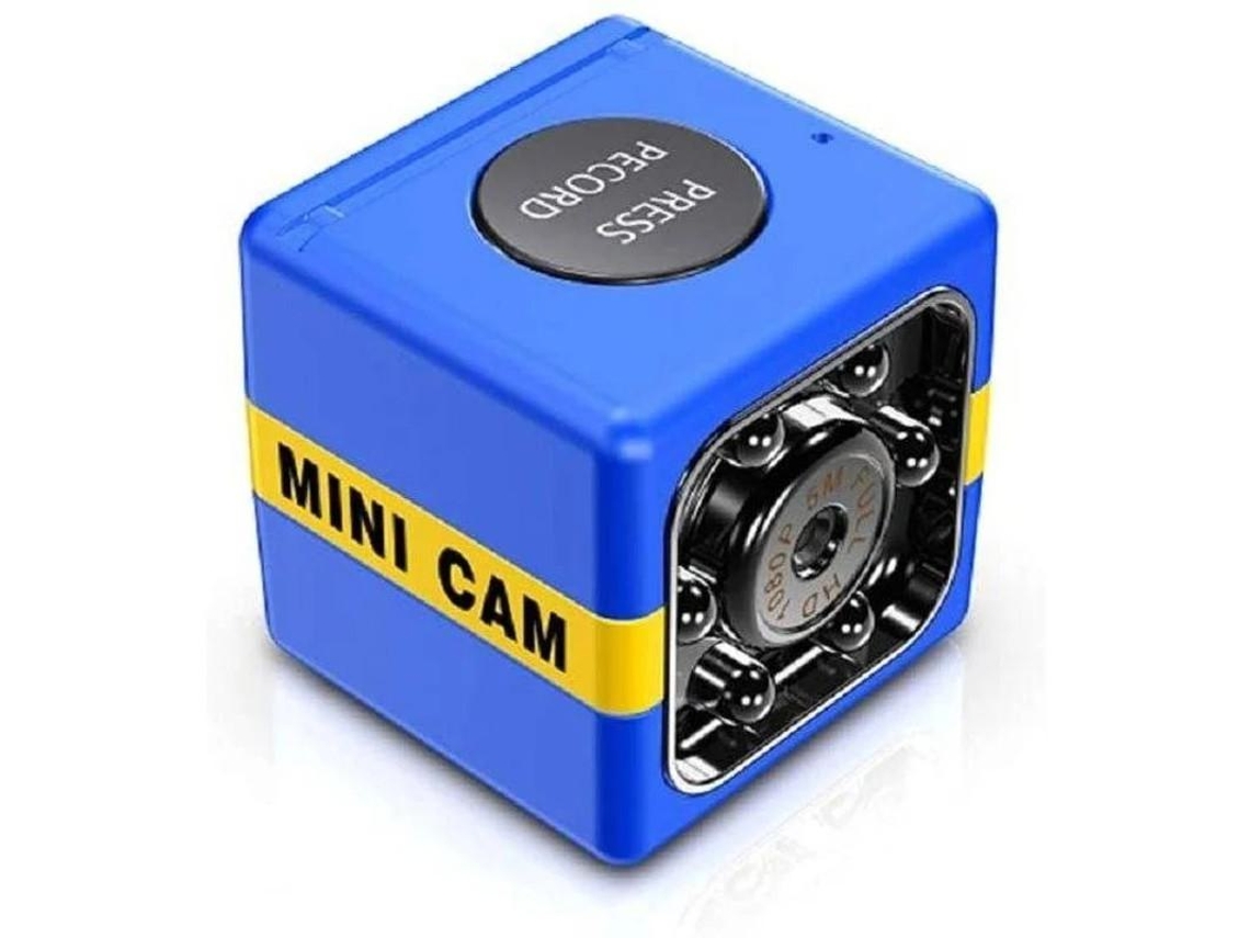 Mini Câmera Hd Sem Fio Com Visão Noturna Mini Câmera Espiã Oculta Com Detecção De Movimento Gravador De Vídeo Para Carro Familiar Yizhood (azul)