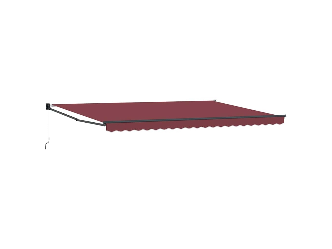 Toldo Retrátil Manual 500x300 Cm Bordô MAISON EXCLUSIVE