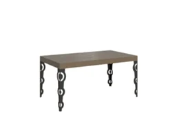 Mesa Extensível Karamay Premium 160/420x90 Cm Com Pés Cinza Pomba E Antracite Itamoby