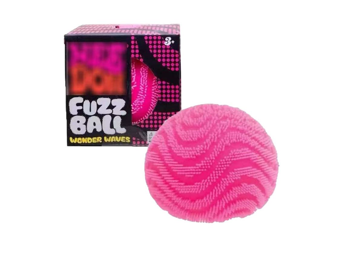 Laxiscreed Bola De Pêlo Macio Com Textura De Ondas Para Massagem E Relaxamento, Cor Rosa