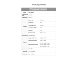 Módulo De Câmera De 5 Mp Usb 2.0 Câmera Ov5693 Módulo De Cabeça De Câmera De 75 Graus Brilvibera