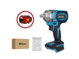 Chave De Impacto Elétrica, Torque De 1200 N.m, Compatível Com Bateria De 18v, Sem Bateria Sem Plugue