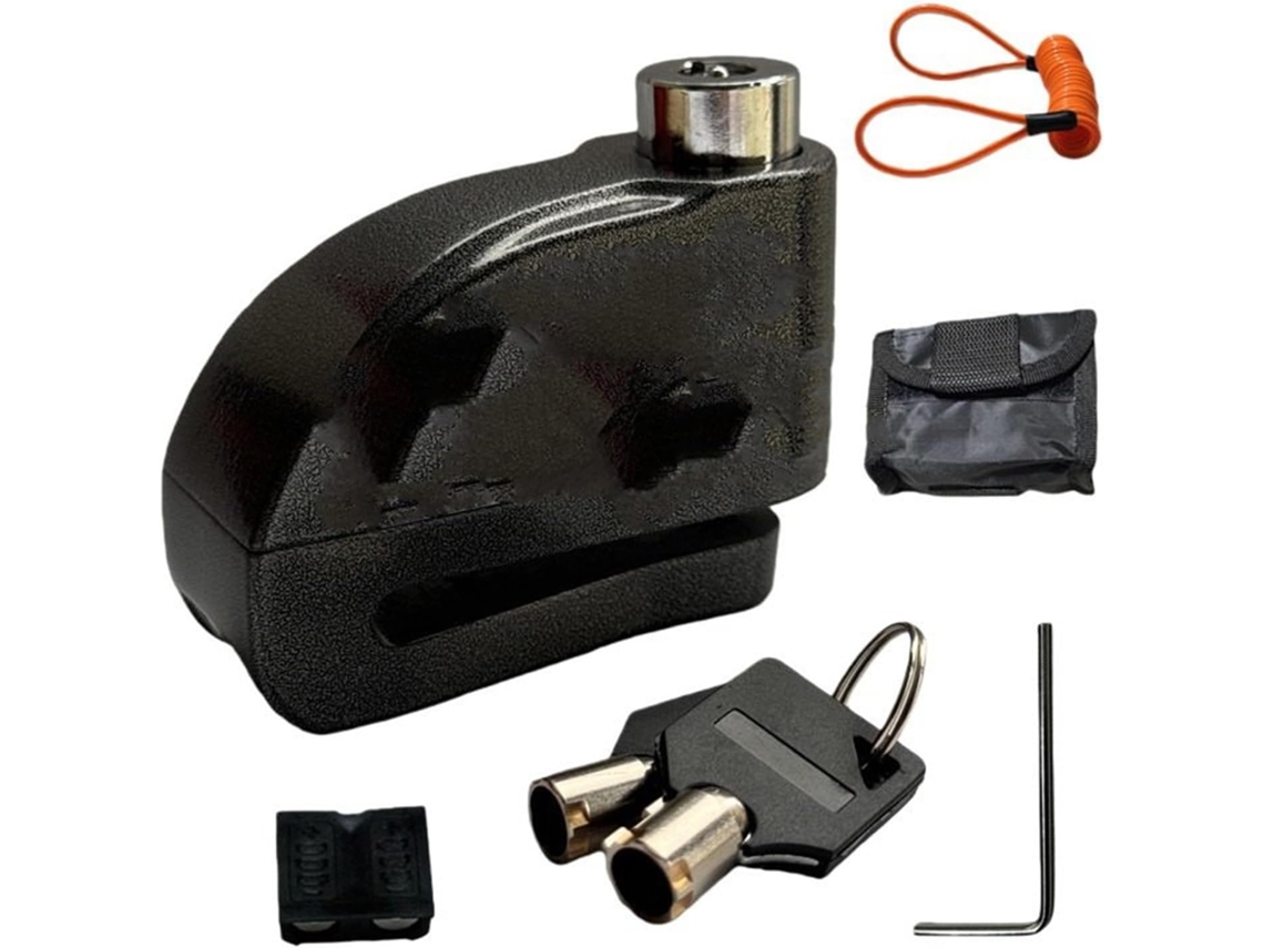 Cadeado para Guidão de Motocicleta com Alarme À Prova D'água Antifurto: Este Adota Design Exclusivo Cilindro