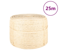 Vidaxl Corda 100% Sisal 10 Mm 25 M