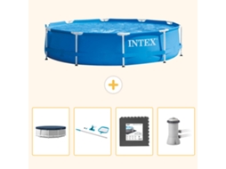 Intex Piscina Com Estrutura Redonda - 366x76 Cm - 5-peças S163