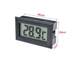 Mini Termômetro E Higrômetro Digital Lcd Para Ambientes Internos, Com Sensor De Temperatura E Umidade Integrados E Cabo De Alimentação. Nostalgia88
