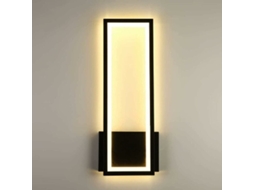 KOFIHETY Luz De Parede Led 17w Quadrada Simples Iluminação Decorativa Moderna Para Sala Quarto Corredor Luz De Parede Led Branco Quente 3000k