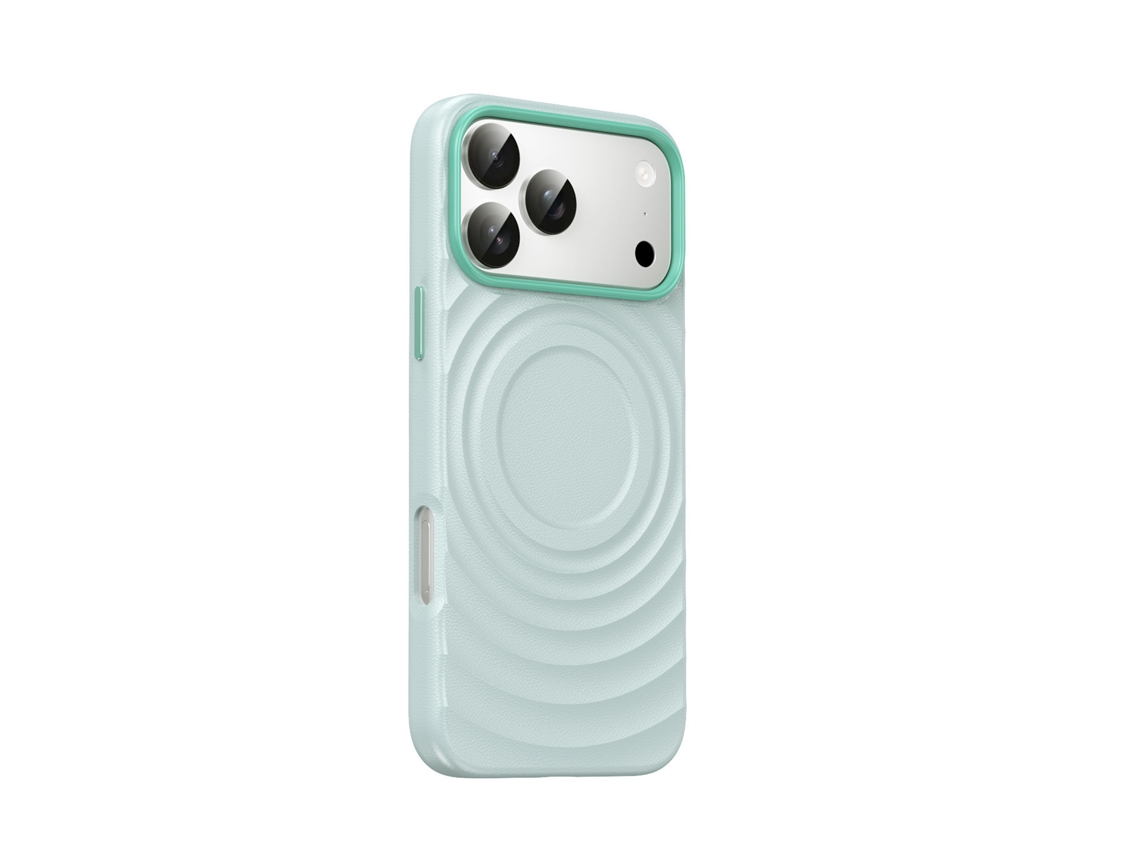 Capa Para Iphone 17 Com Acabamento Texturizado E Proteção Aprimorada Contra Quedas, Compatível Com Carregamento Sem Fio, Verde Menta.
