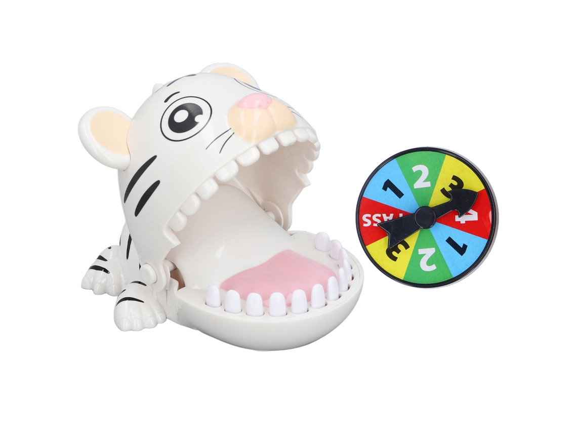 Mali brinquedo de Mordida nos Dedos Animal Cartoon para Aliviar Estresse e Coordenação Olho mão Branco