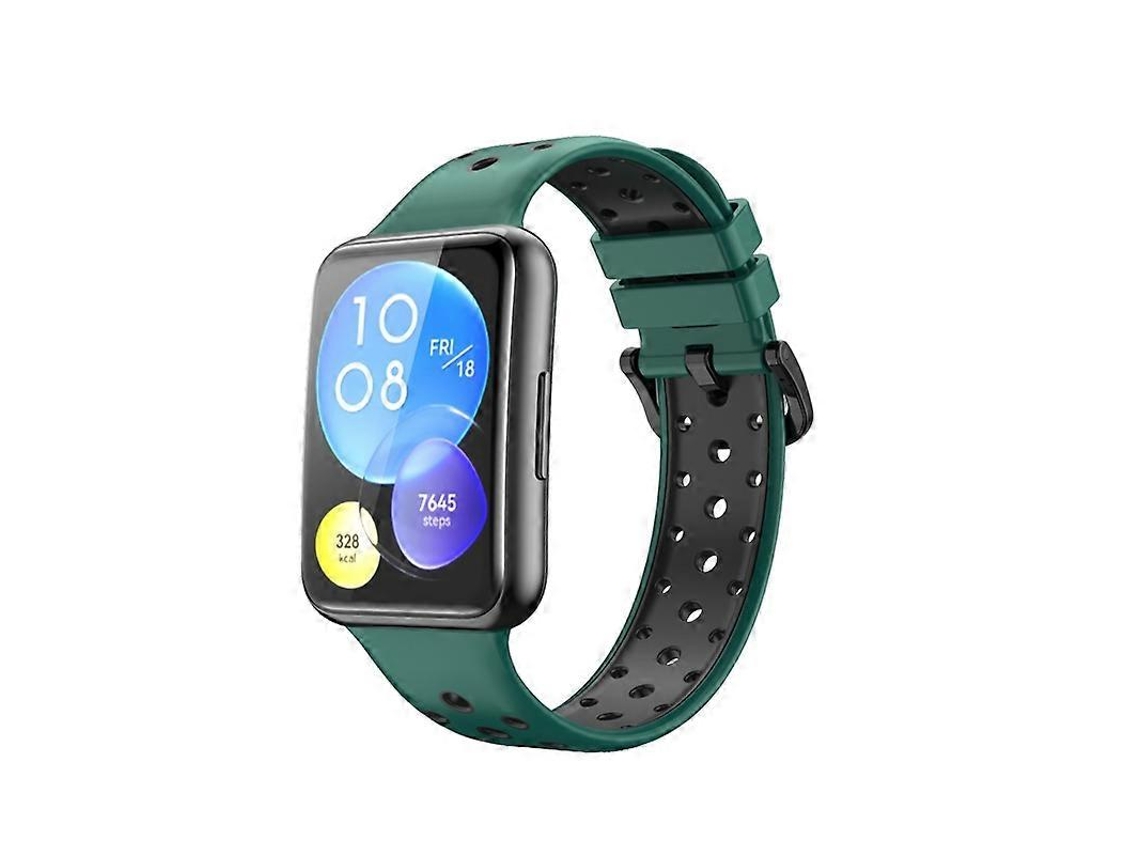 Pulseira De Silicone Bicolor Para Huawei Watch Fit 2