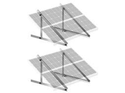 Suporte de Montagem de Painel Solar de Inclinação Ajustável VEVOR 0-90 114Cm 2 Pcs