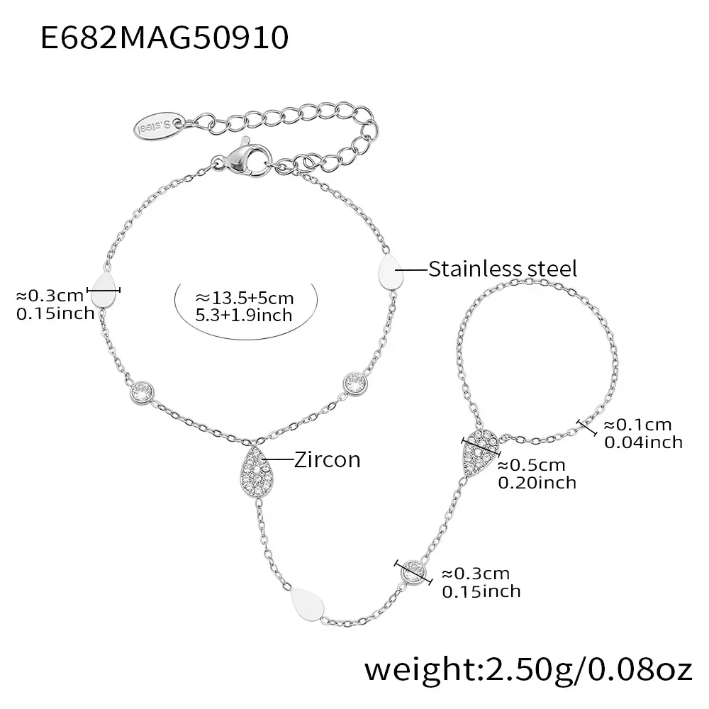 Pulseira De Zircônia Cúbica Banhada A Ouro (prateada), Modelo Feminino Com Zircônia Cúbica Brilhante.