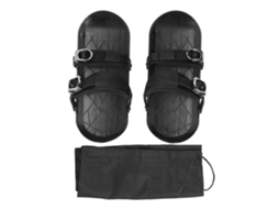 Mini Ski Skates Curtos, Delgados, para Botas de Ski, Outdoor, Preto, Tamanho Único