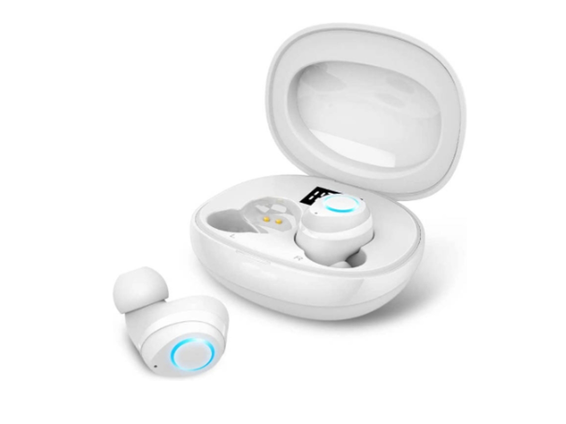 Bestvite Fones Bluetooth Tws Ipx7 30h Hi-fi Estéreo Microfone Esportes/trabalho Branco