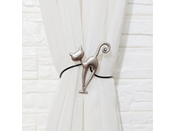 Pacote Com 2 Prendedores Magnéticos Para Cortinas , Decoração Curta Aquaforge (prata Asiática)