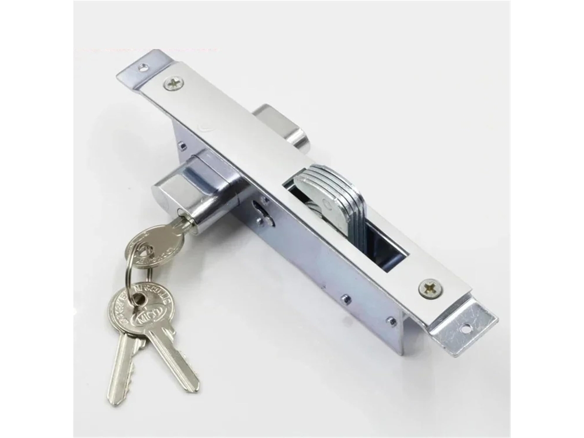 Fechadura Para Porta De Correr Com 3 Chaves Quarto, Banheiro, Acessório, Faça Você Mesmo, Ferragens Para Casa, 1 Peça