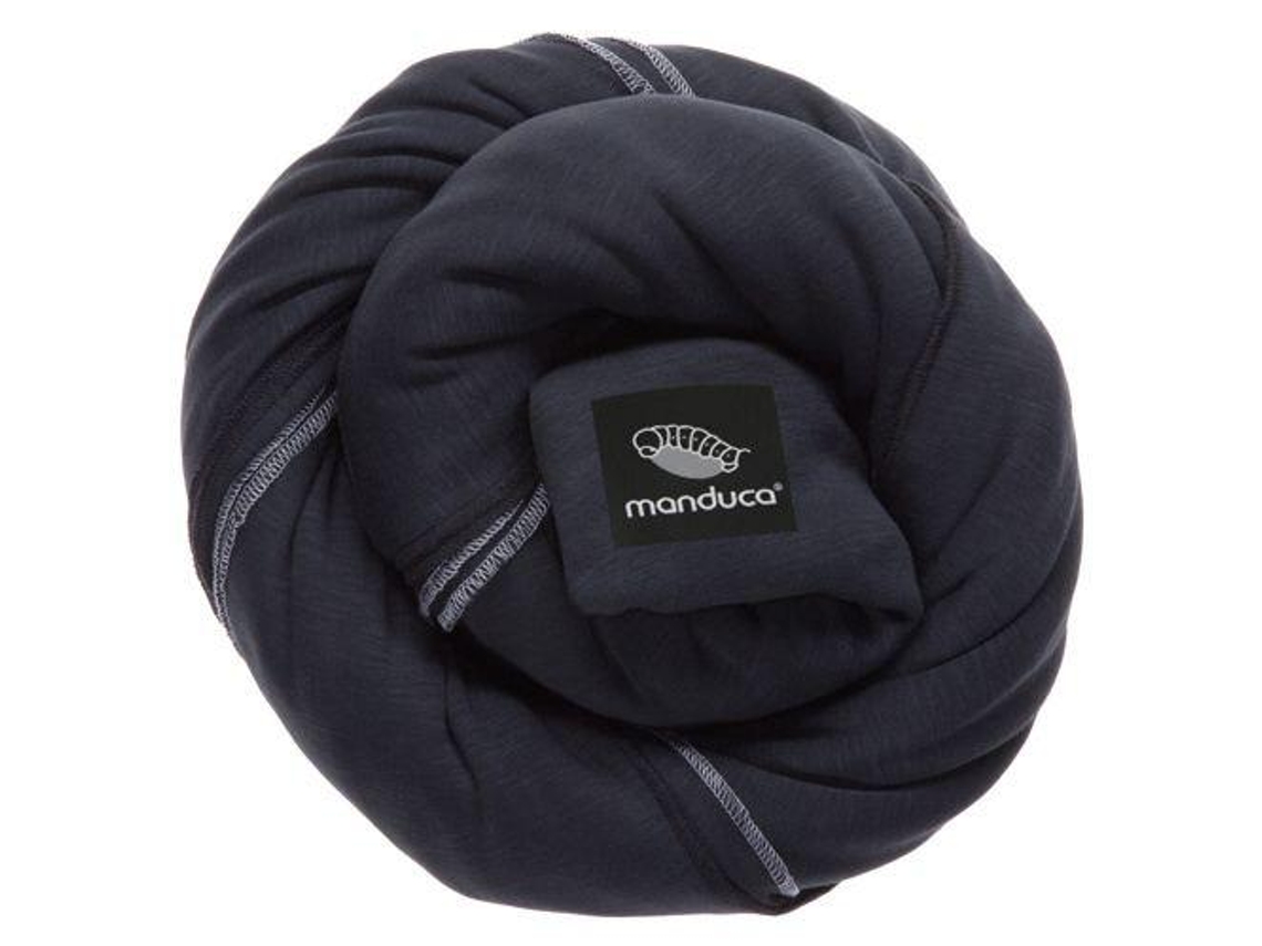 Manduca Cachecol Semi Elástico Preto Portador De Bebê 800 Gr