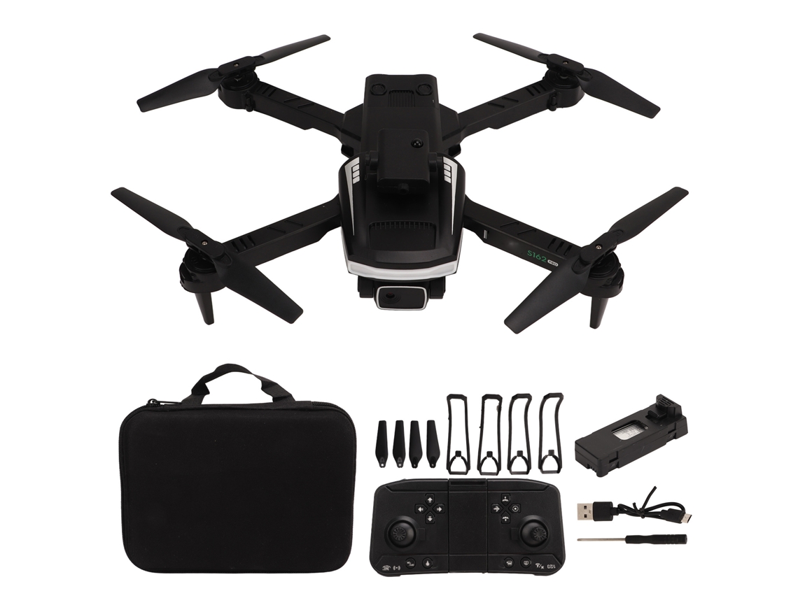 Drone Quadricóptero Plegable 4k Cámara Dual Evitación De Obstáculos Luz Led Control Remoto