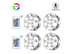 2026 lâmpadas Led Submersíveis Rgb Impermeáveis Ip65 com Controle Remoto para Decoração de Paisagem