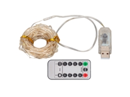 2026zentro-luzes De Fita Led 10m 100 Led Com Controle Remoto 8 Modos Usb À Prova D'água Para Quarto