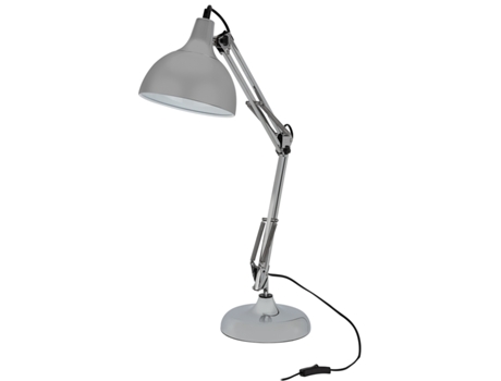 Candeeiro de Mesa E27 Borgillio, Cinzento