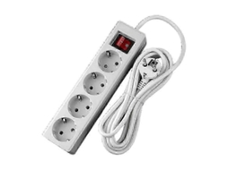 Régua De Tomadas Para Uso Doméstico Com Protetor Contra Surtos, Padrão Europeu Com 3/4/5 Tomadas. Olysi Shop