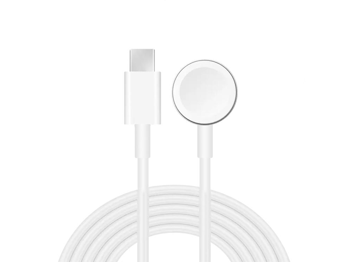 Cabo De Carregamento Rápido Magnético Para Apple Watch Se 2 Type-c 1m Branco