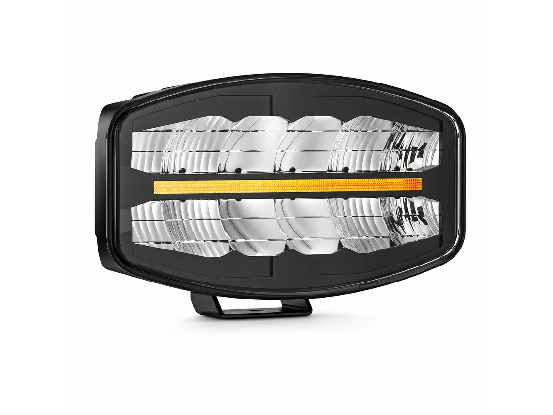 Farol Auxiliar Para Camião, Luz Branca E Amarela, Caixa De Alumínio, Modos Fixa, Sequencial E Estroboscópica