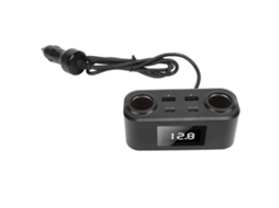 Adaptador de Carregador de Carro com 6 Portas Pd Qc e Proteções S/MARCA
