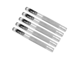 Conjunto de 20 furadores de aço carbono vazados para couro, ideais para fazer furos redondos em cintos de couro, relógios e tecidos (5,5 mm/0,22 pol.).