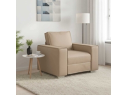 Vidaxl Cadeira Sofa Cappuccino 100 Cm Couro Sintético