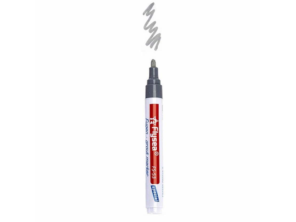 Caneta para Rejunte de Azulejos Cinza Claro AQUAFORGE