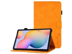 Capa de couro para tablet Samsung Galaxy Tab S6 Lite S6 Lite (2022), S6 Lite (2020), P610 com suporte, cor cáqui, Hengrongshen (2024)