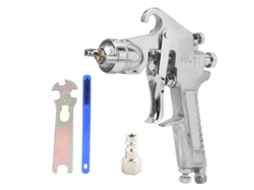 Conjunto de pistola de pintura W-71 de 1,3 mm, reservatório superior, ferramentas de pulverização estilo europeu para parede, carro e porta.
