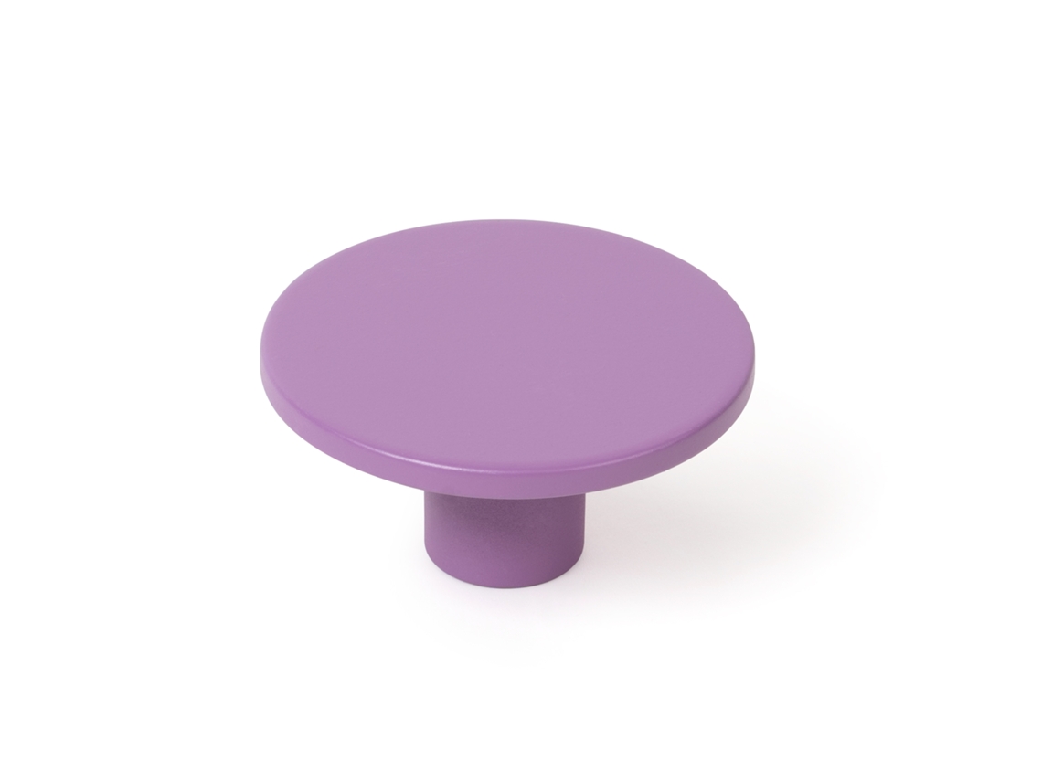 Puxador para Móveis em Abs 40 Mm de Diâmetro Pintado de Roxo Pacote de 36 Peças HARDWAREXCHANGE