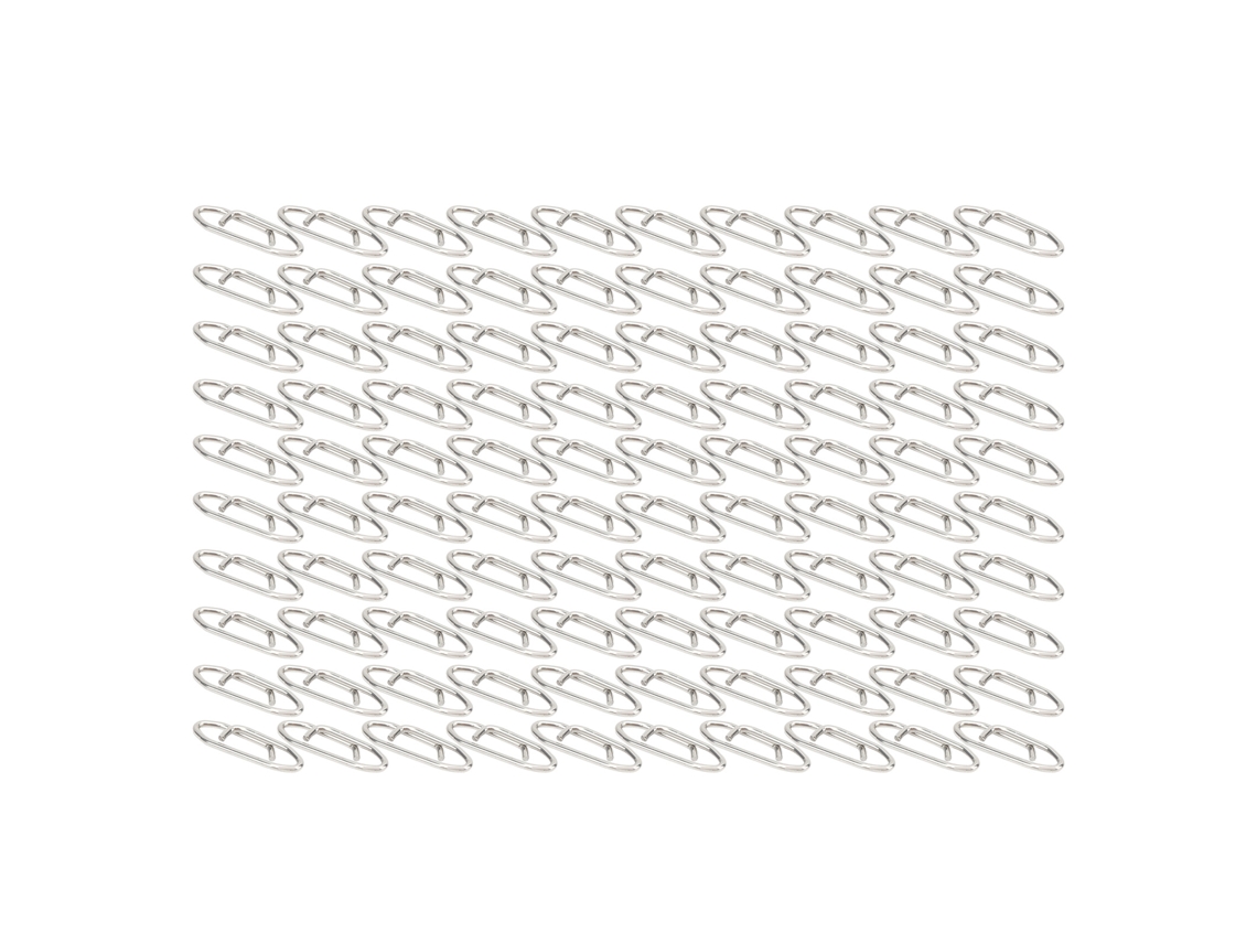 100 Clips Pesca Aço Inox Conector Rápido