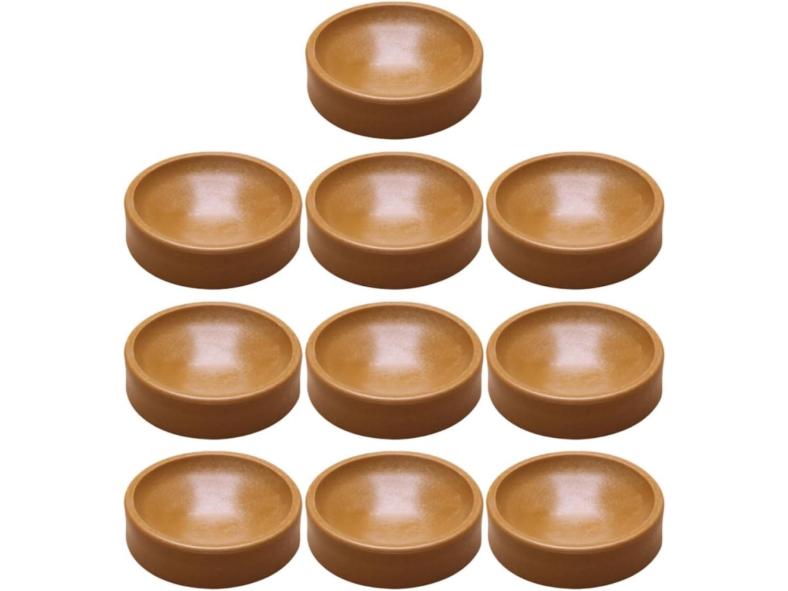 Pacote Com 10 Almofadas Antiderrapantes Para Rodízios De Móveis E Tapetes De Piano.