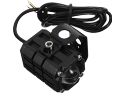 Projetor De Luz Auxiliar De Led Para Motocicleta Em Liga De Alumínio Preto
